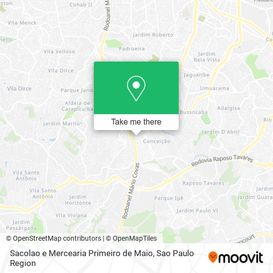 Sacolao e Mercearia Primeiro de Maio map