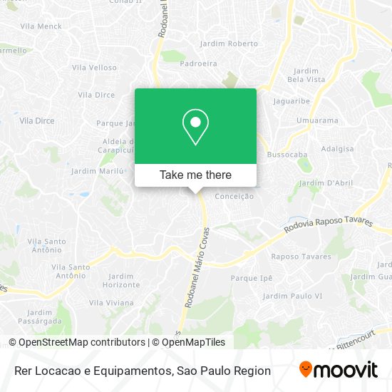 Rer Locacao e Equipamentos map