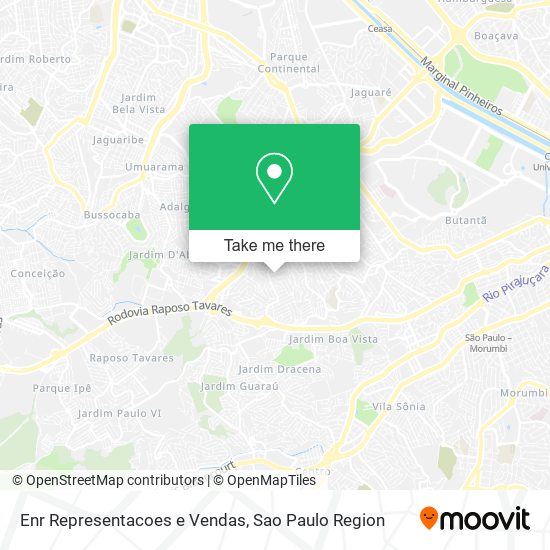 Enr Representacoes e Vendas map