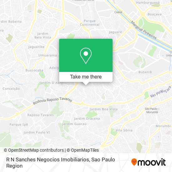 R N Sanches Negocios Imobiliarios map