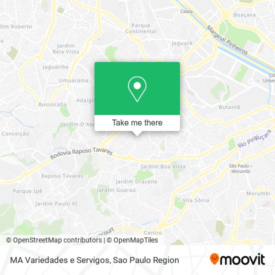 MA Variedades e Servigos map