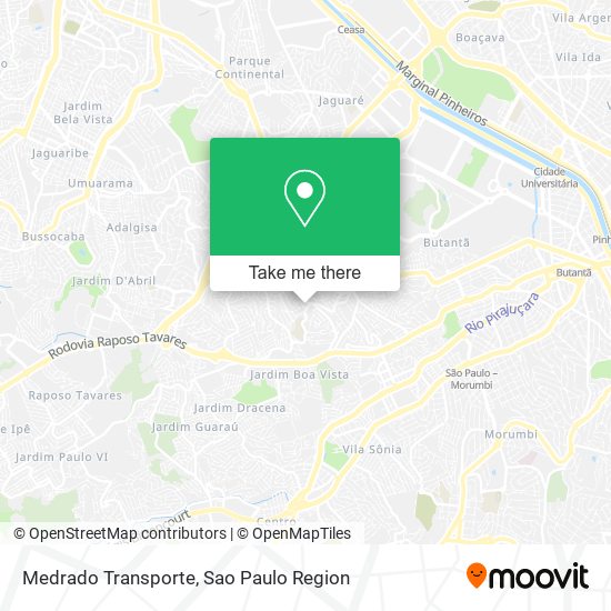 Medrado Transporte map