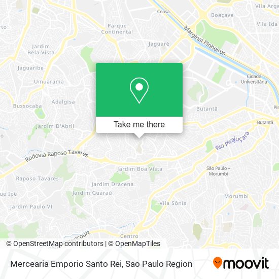 Mapa Mercearia Emporio Santo Rei