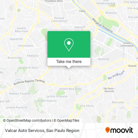 Valcar Auto Servicos map