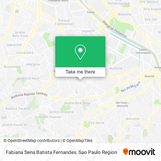 Fabiana Sena Batista Fernandes map