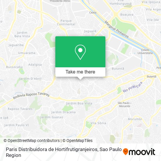 Paris Distribuidora de Hortifrutigranjeiros map