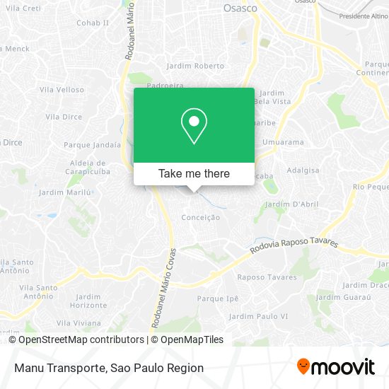 Manu Transporte map