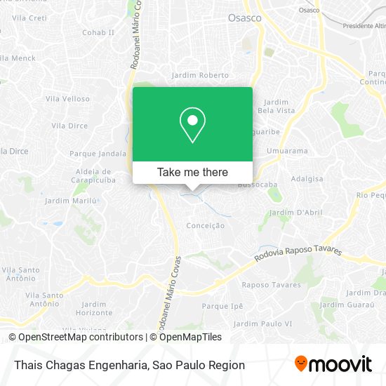 Thais Chagas Engenharia map