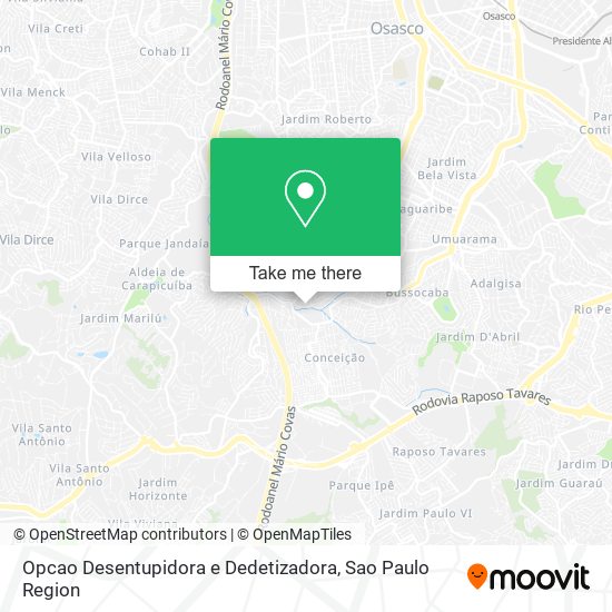 Opcao Desentupidora e Dedetizadora map