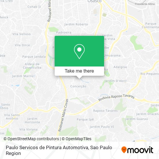 Paulo Servicos de Pintura Automotiva map