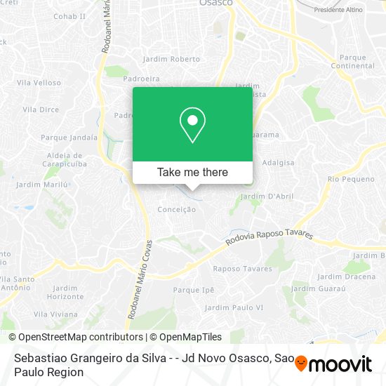 Sebastiao Grangeiro da Silva - - Jd Novo Osasco map