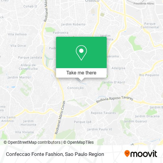 Confeccao Fonte Fashion map