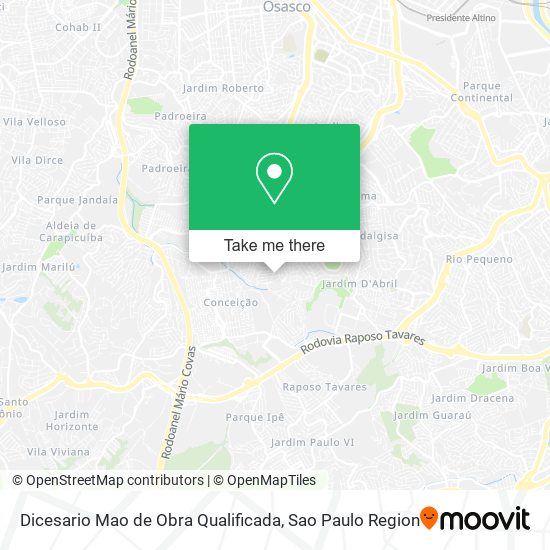 Dicesario Mao de Obra Qualificada map