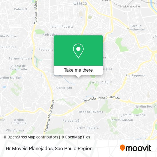 Hr Moveis Planejados map