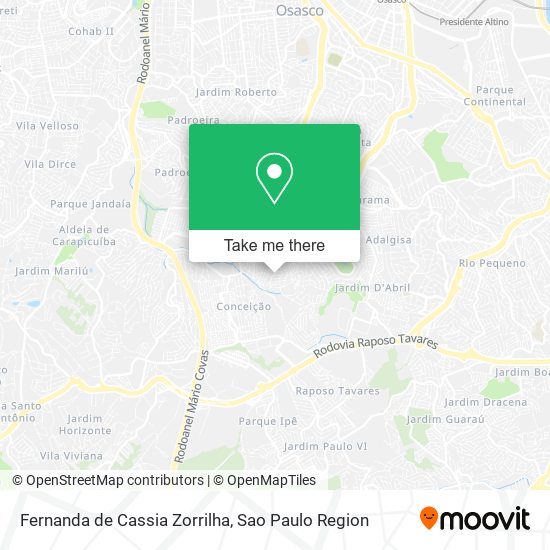 Fernanda de Cassia Zorrilha map