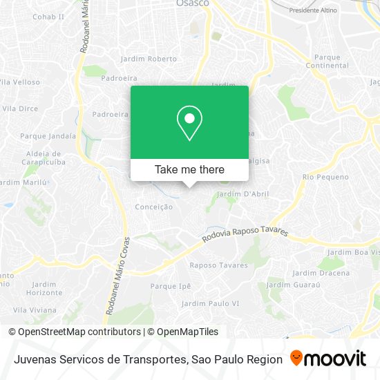 Juvenas Servicos de Transportes map