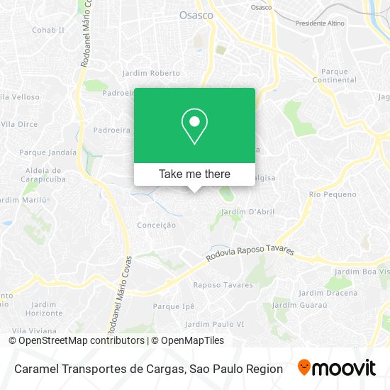 Caramel Transportes de Cargas map