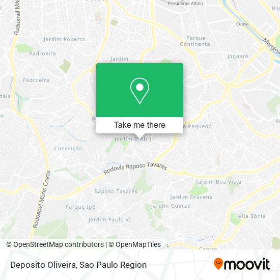 Deposito Oliveira map