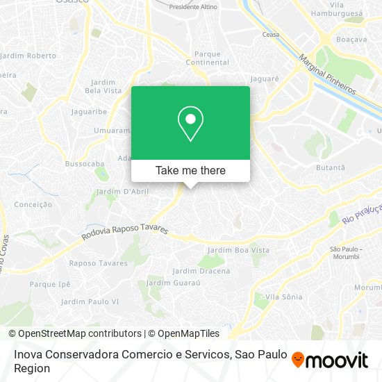 Inova Conservadora Comercio e Servicos map