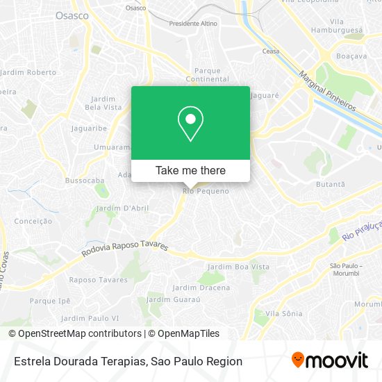 Estrela Dourada Terapias map