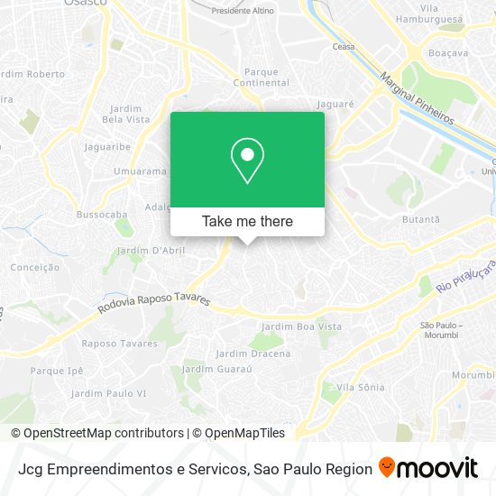 Mapa Jcg Empreendimentos e Servicos