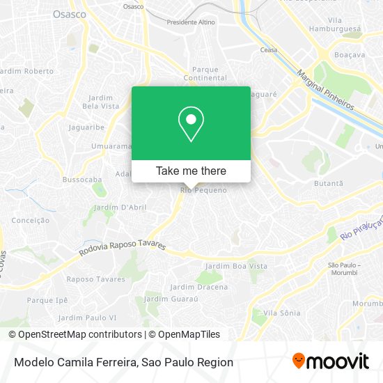 Modelo Camila Ferreira map