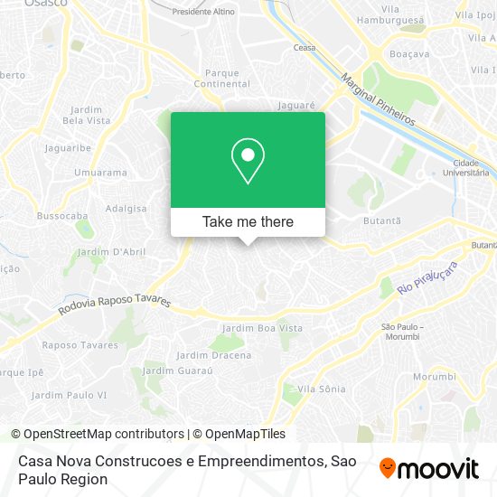 Casa Nova Construcoes e Empreendimentos map