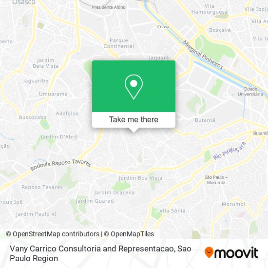 Vany Carrico Consultoria and Representacao map
