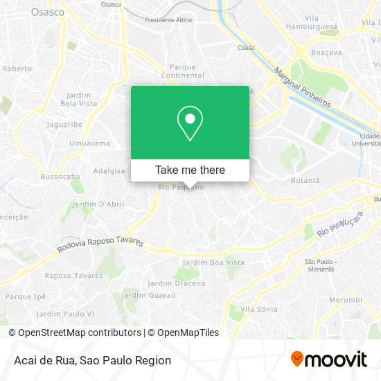 Acai de Rua map