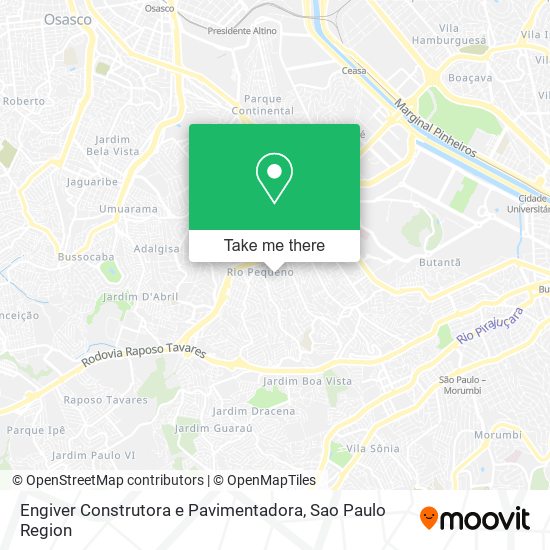 Engiver Construtora e Pavimentadora map