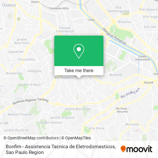 Bonfim - Assistencia Tecnica de Eletrodomesticos map