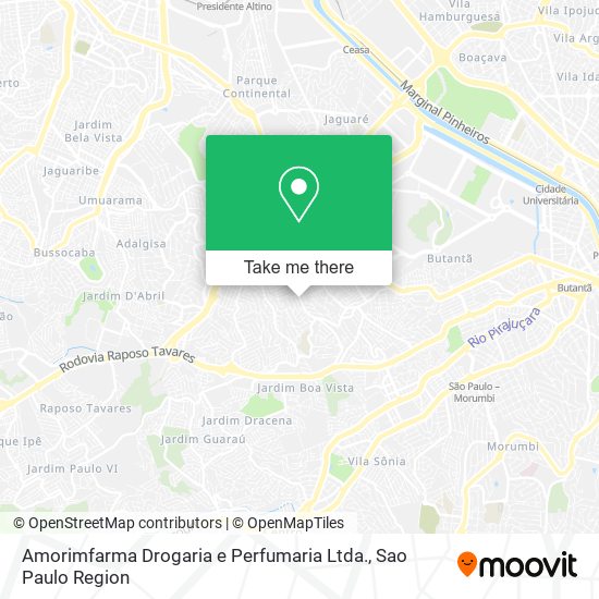 Amorimfarma Drogaria e Perfumaria Ltda. map