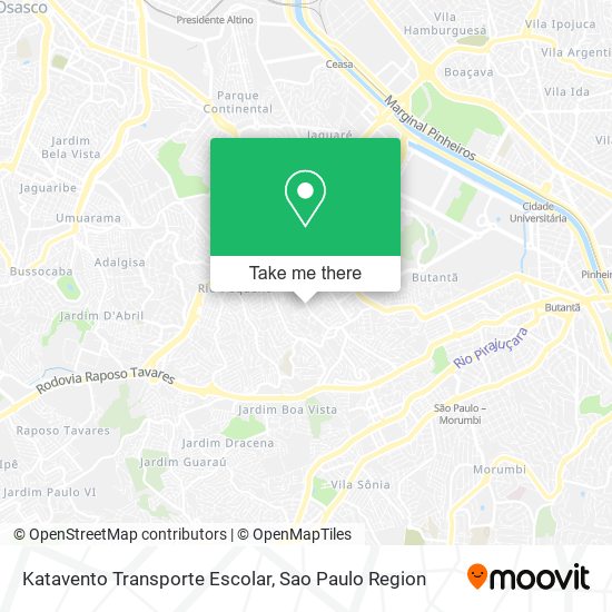 Mapa Katavento Transporte Escolar