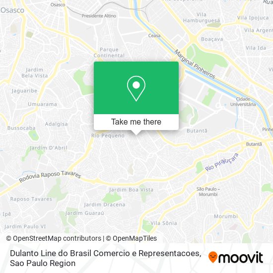 Dulanto Line do Brasil Comercio e Representacoes map