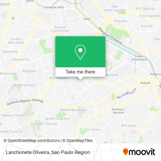 Mapa Lanchonete Oliveira