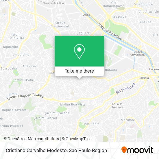 Cristiano Carvalho Modesto map