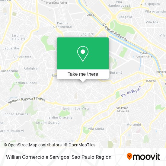 Willian Comercio e Servigos map