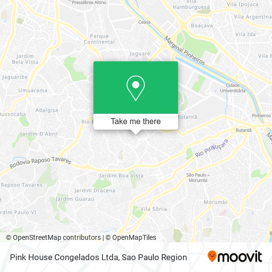 Mapa Pink House Congelados Ltda