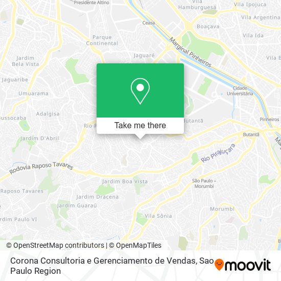 Corona Consultoria e Gerenciamento de Vendas map