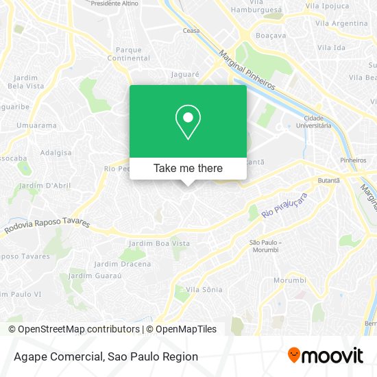 Agape Comercial map