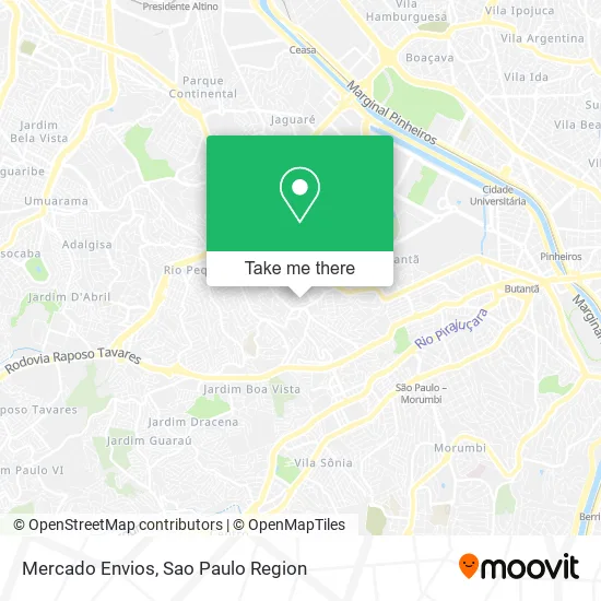 Mercado Envios map