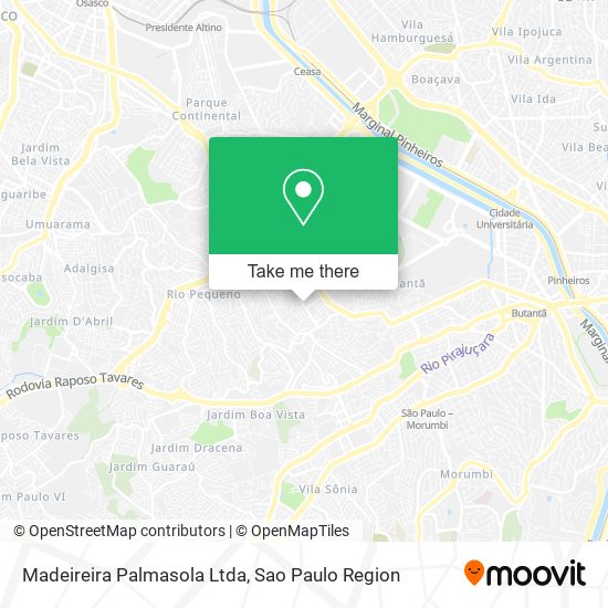 Madeireira Palmasola Ltda map