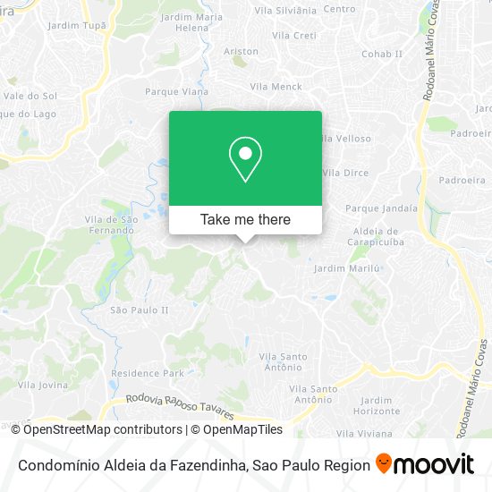 Condomínio Aldeia da Fazendinha map