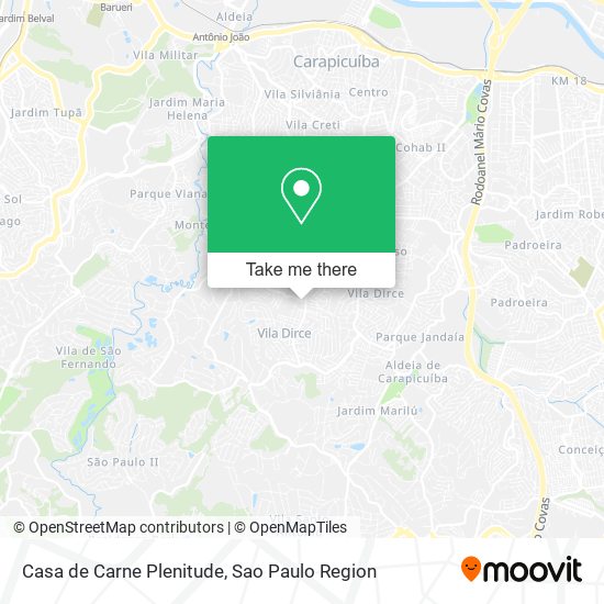 Casa de Carne Plenitude map