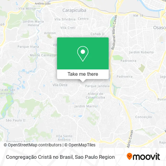 Congregação Cristã no Brasil map