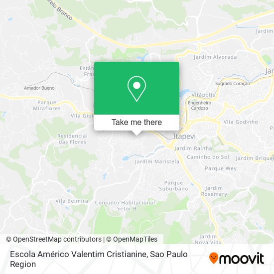 Escola Américo Valentim Cristianine map