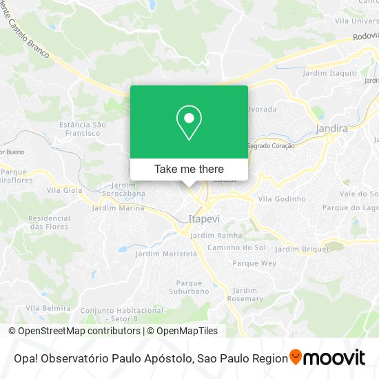 Opa! Observatório Paulo Apóstolo map