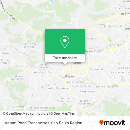 Mapa Verum Road Transportes