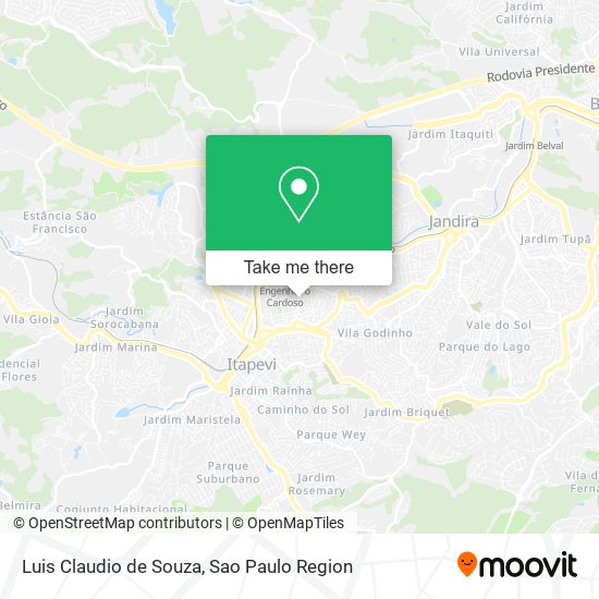 Luis Claudio de Souza map