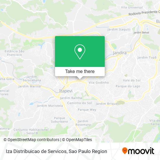 Mapa Iza Distribuicao de Servicos